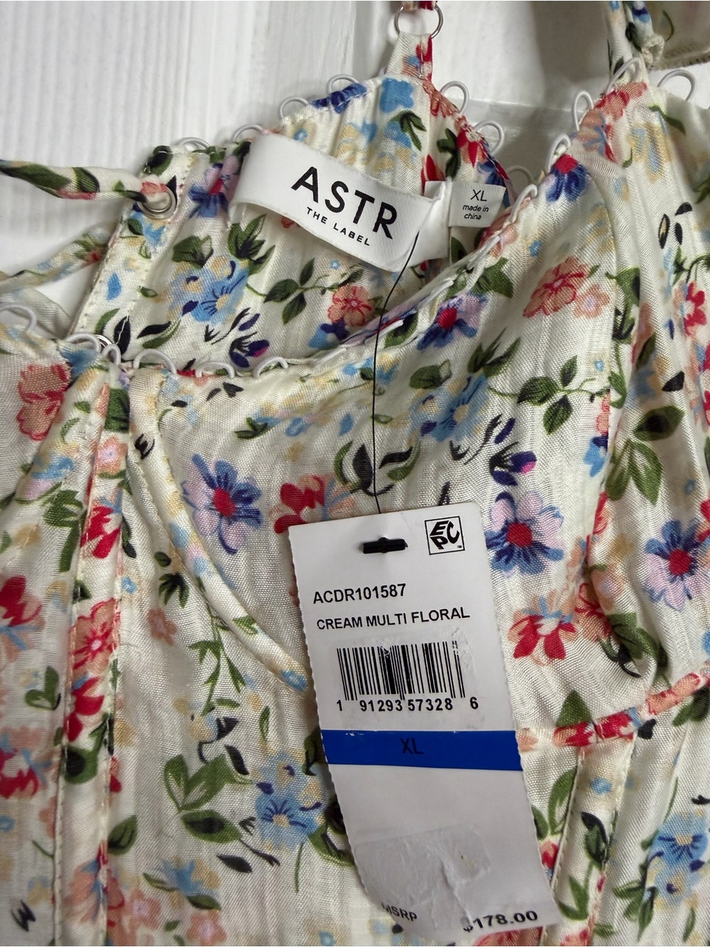 ASTR The Label Wedelia Floral Bustier Midi Dress XL NWT Corset Lace-Up Back - Picture 8 of 16